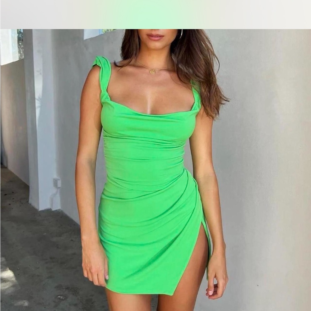 Tiger Mist Joslin mini green dress